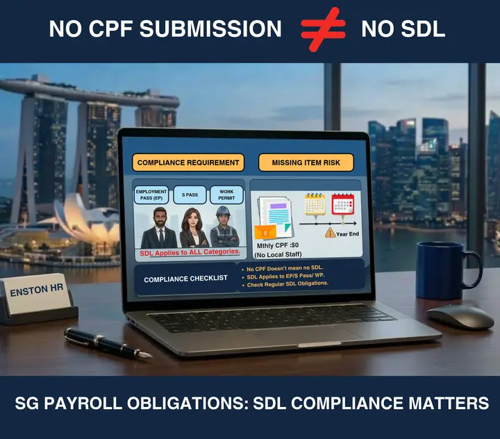 Enston HR — no CPF submission does not mean no SDL